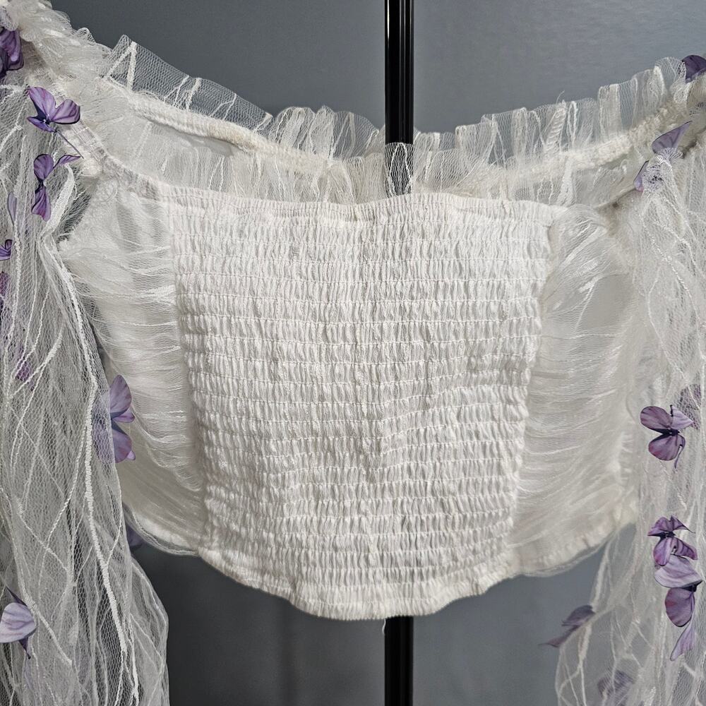 Shein‎ butterfly top size S - Picture 4 of 5